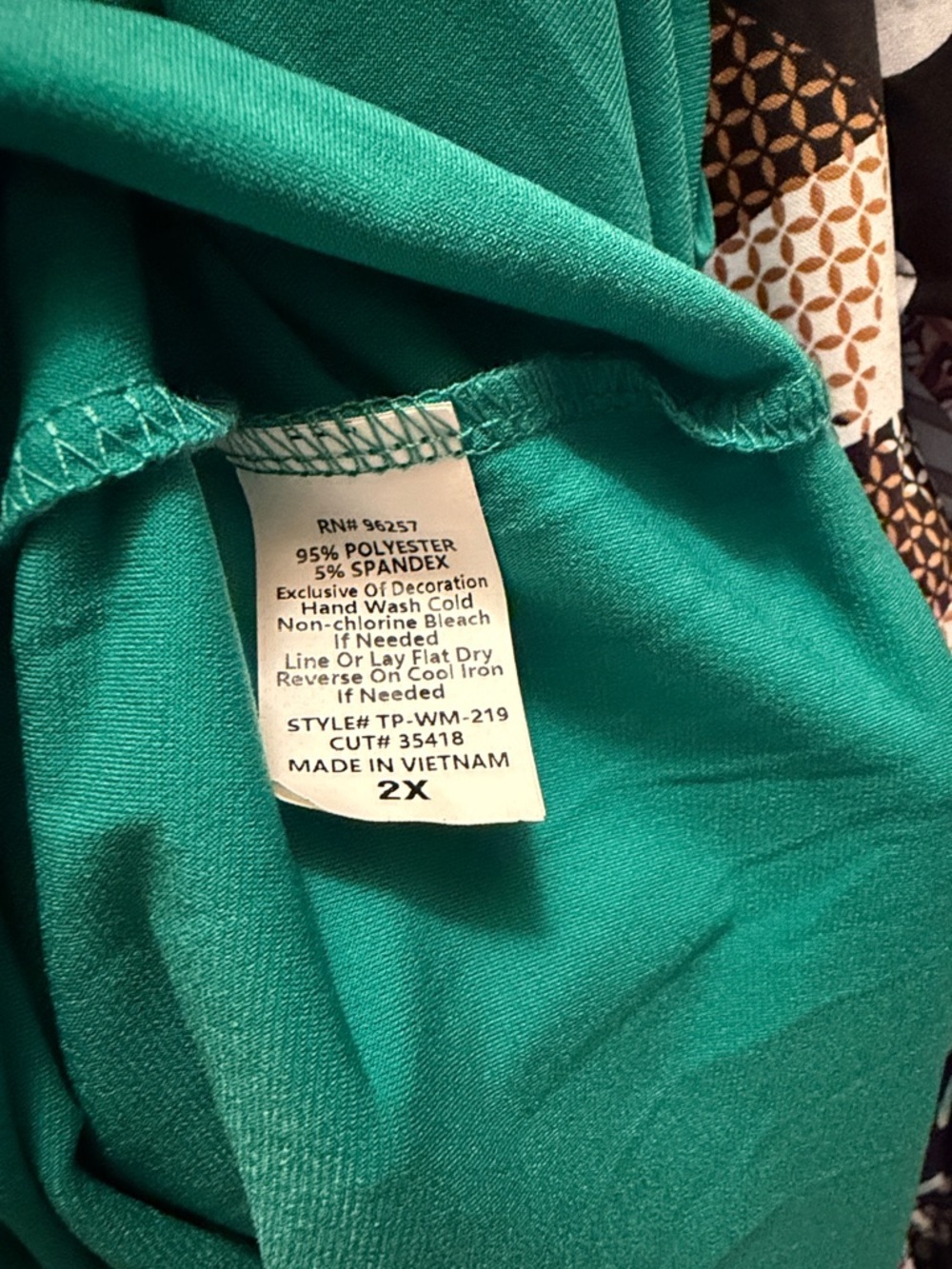 Perseption Green Henley Tunic with Pocket Detail - Picture 4 of 4